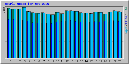 Hourly usage for May 2026